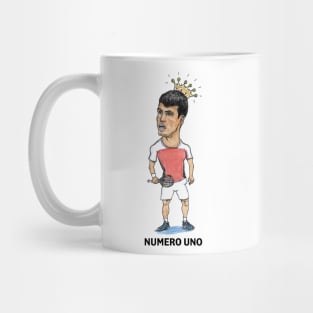 Carlos Alcaraz Numero Uno Caricature Mug